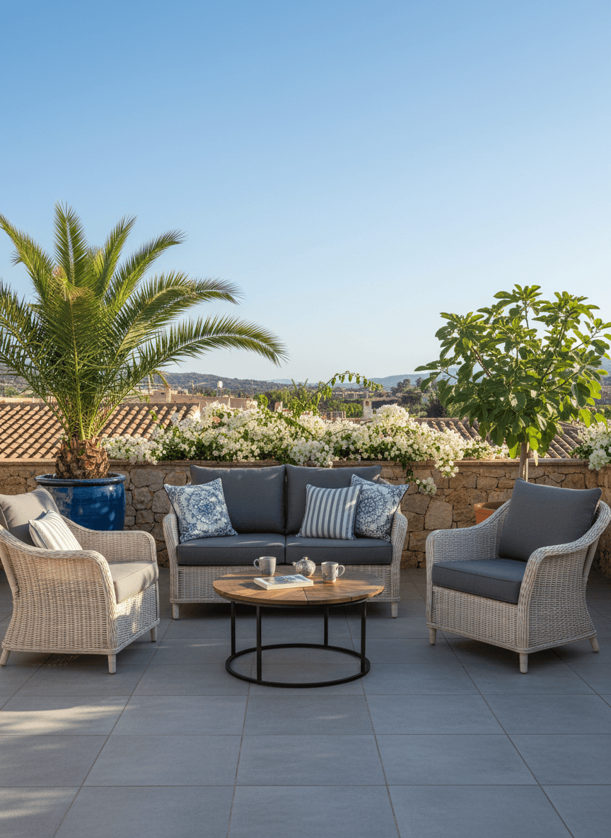 Terraza de propiedad